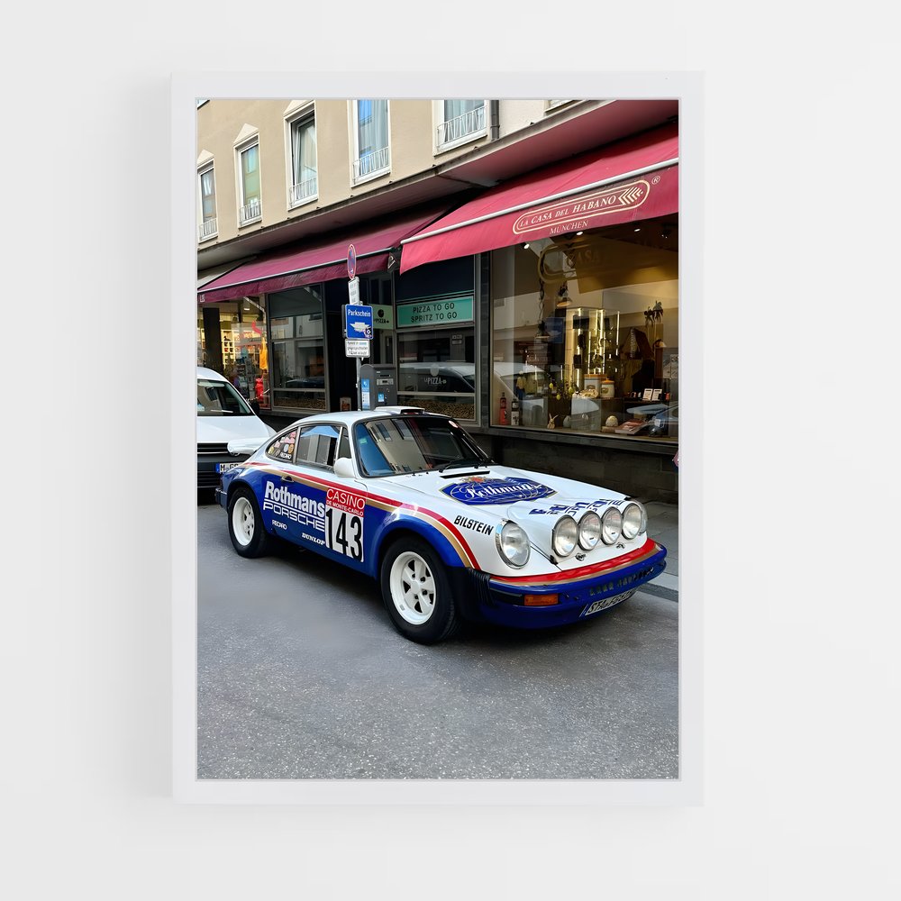 Poster Dakar Drift – affiche Porsche (vue 3)